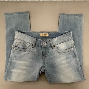 Y2K Vintage Guess Cropped Stretch Jeans Size 26x22